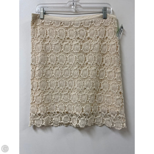 Skirt Mini & Short By Cremieux In Cream, Size: 10