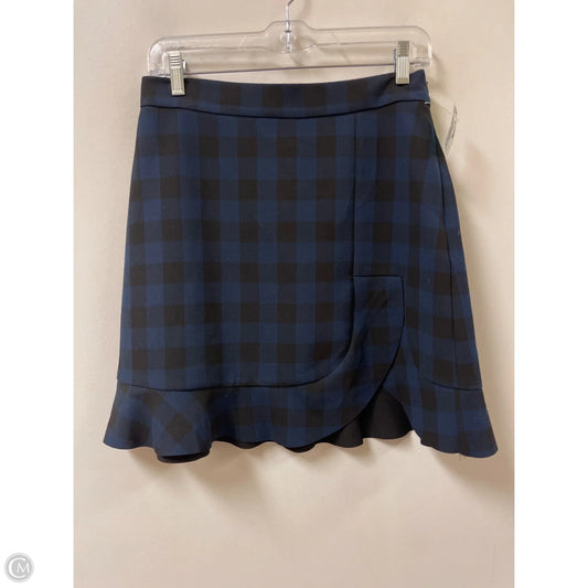 Skirt Mini & Short By Zara In Black & Blue, Size: 8
