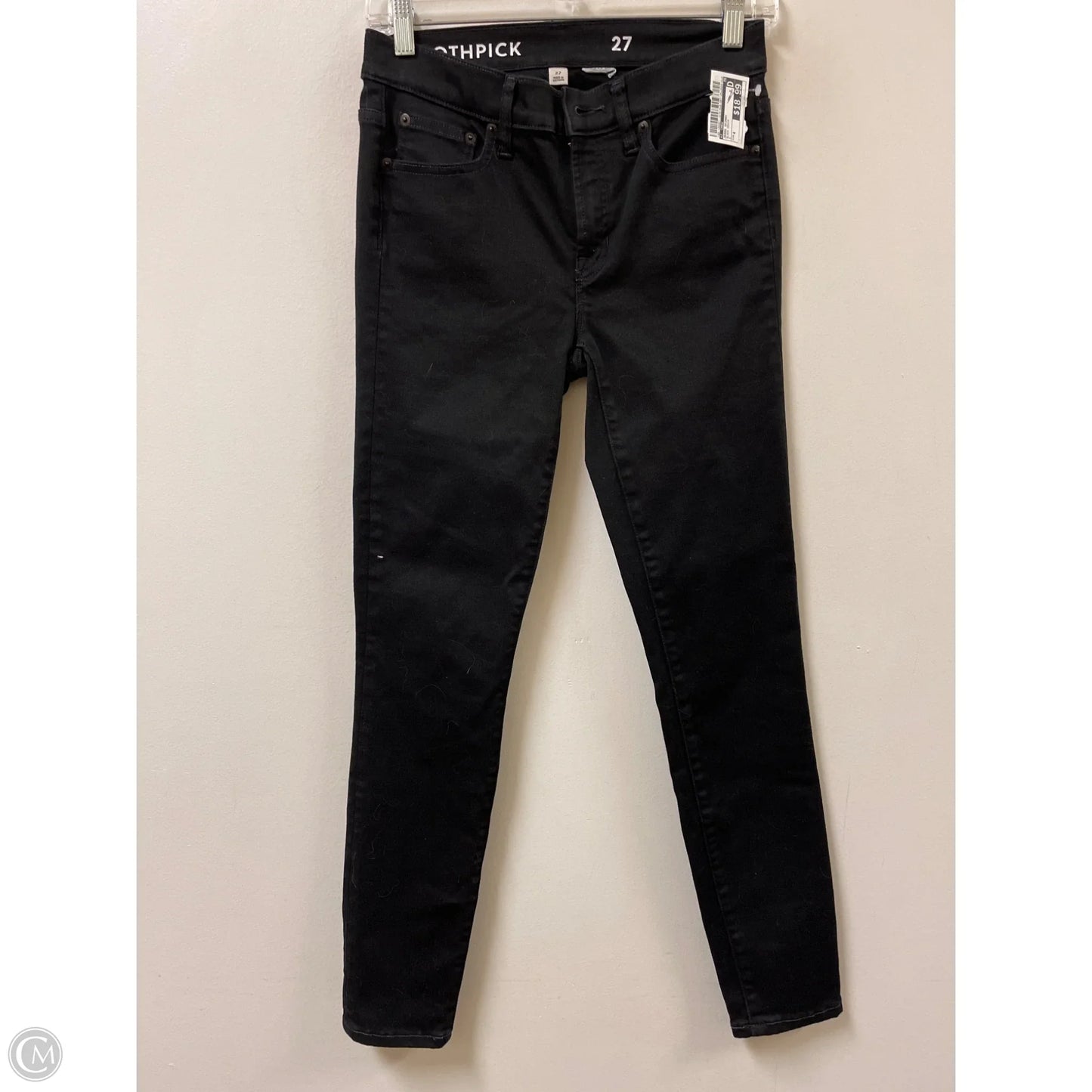 Jeans Skinny By J. Crew In Black Denim, Size: 4