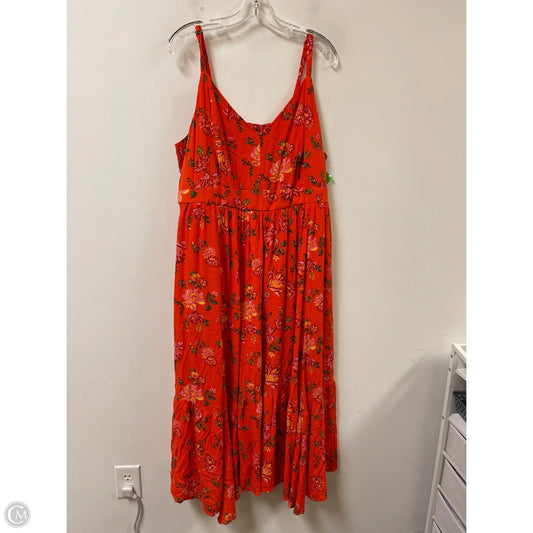 Dress Casual Maxi By Torrid In Orange, Size: 3x