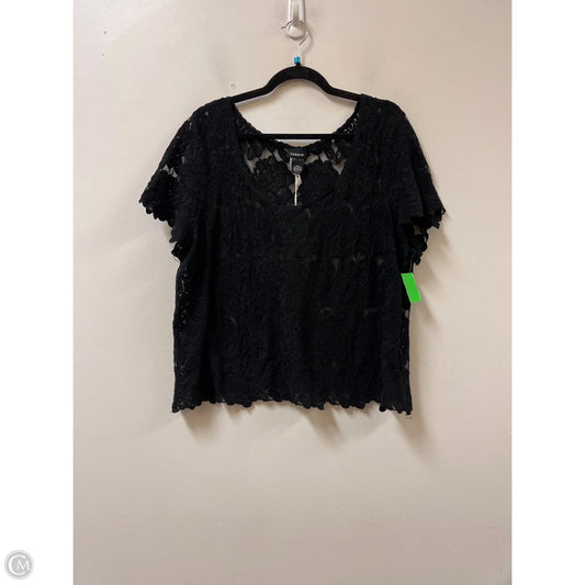 Top Short Sleeve By Torrid In Black, Size: 2x