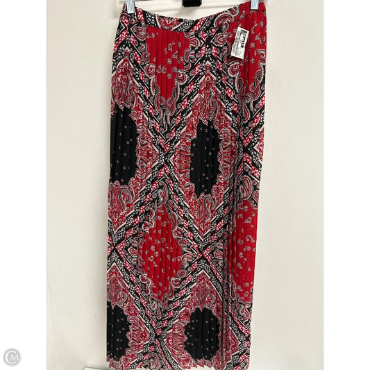 Skirt Maxi By Michael By Michael Kors In Black & Red, Size: 12