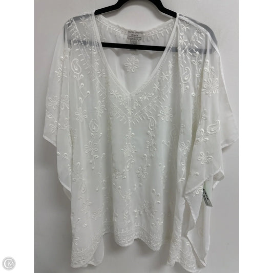 Top Short Sleeve By Chicos In White, Size: L