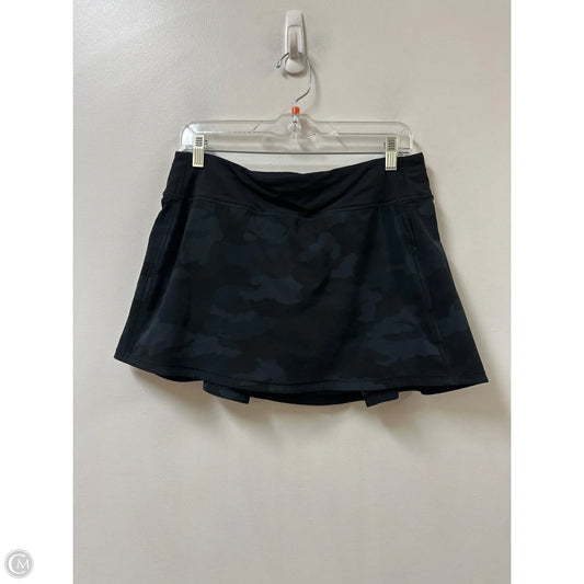 Athletic Skort By Lululemon In Camouflage Print, Size: 8