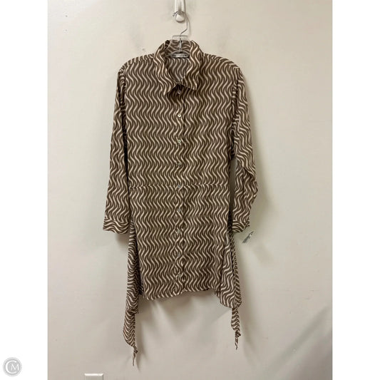 Dress Casual Short By Zara In Brown, Size: M