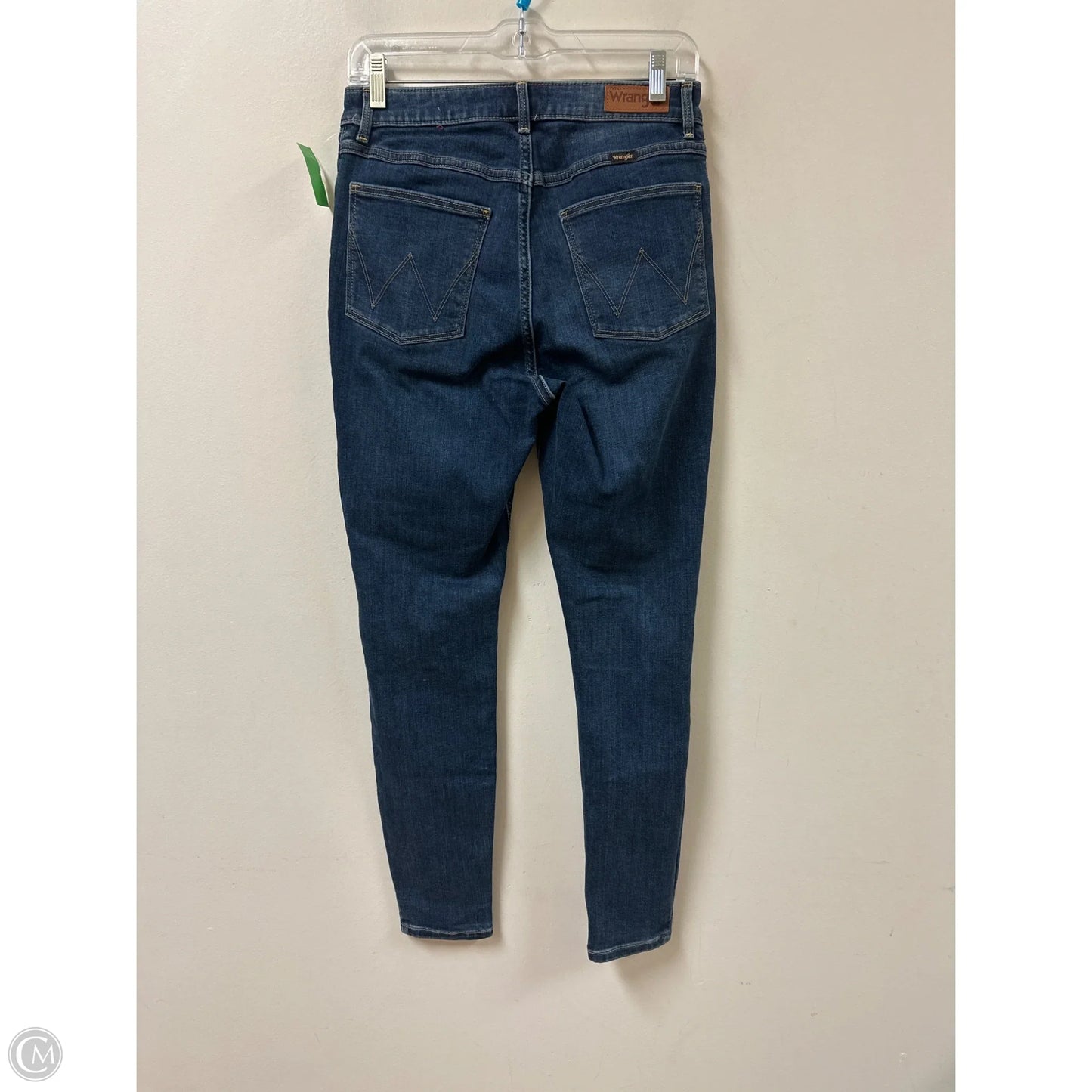 Jeans Skinny By Wrangler In Blue Denim, Size: 10