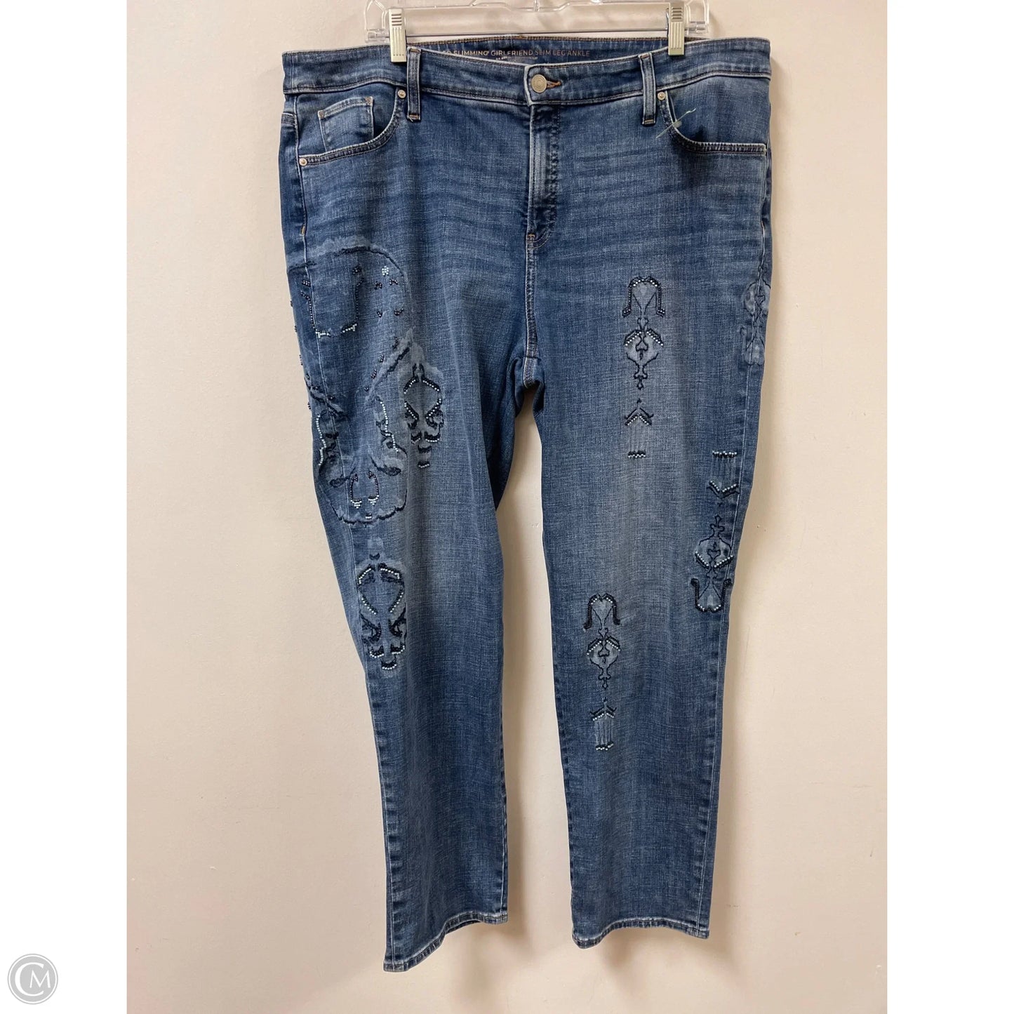 Jeans Boyfriend By Chicos In Blue Denim, Size: 18