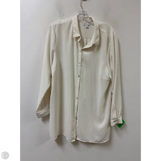 Blouse Long Sleeve By J. Jill In Cream, Size: L