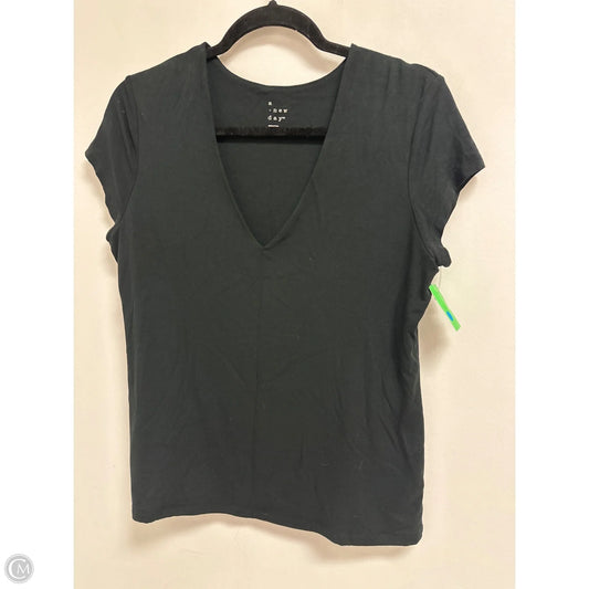 Top Short Sleeve By A New Day In Black, Size: M