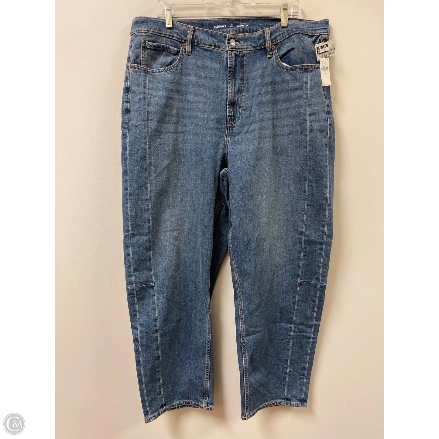 Jeans Wide Leg By Old Navy In Blue Denim, Size: 18