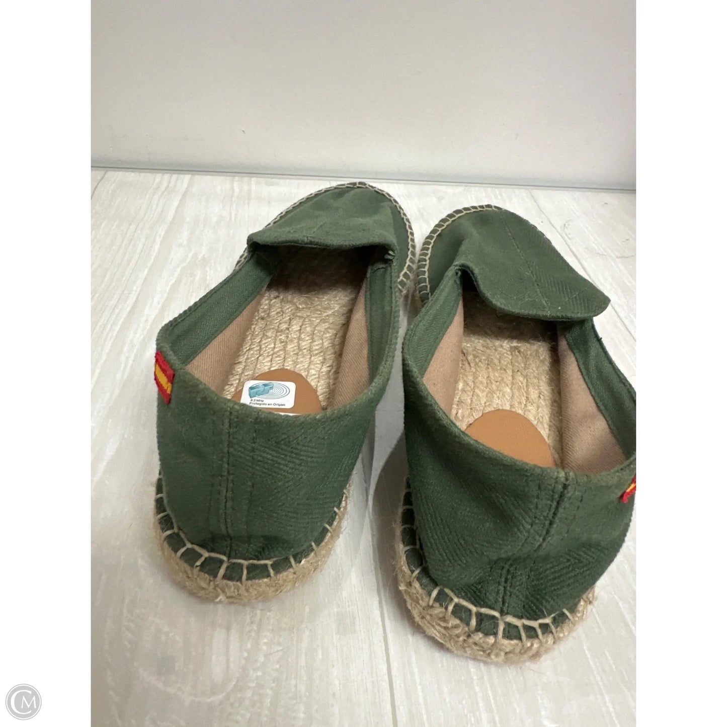 Shoes Flats By Clothes Mentor In Green, Size: 12