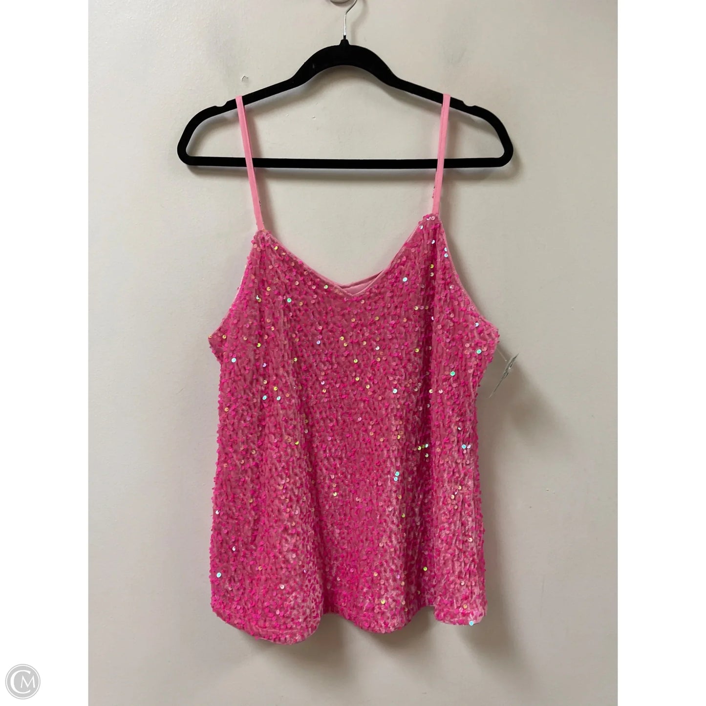 Top Sleeveless By Clothes Mentor In Pink, Size: L