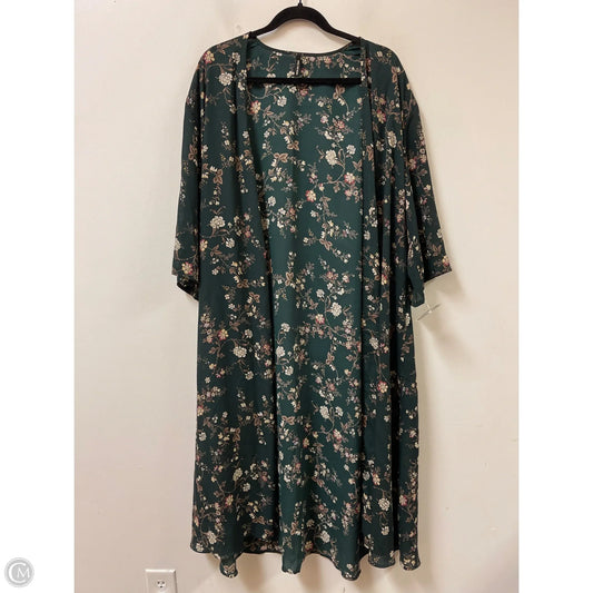 Kimono By Clothes Mentor In Green, Size: Osfm