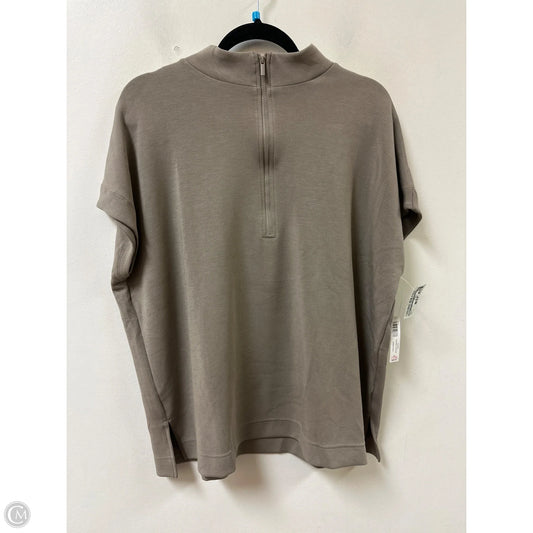 Sweater Short Sleeve By Soma In Brown, Size: Xl