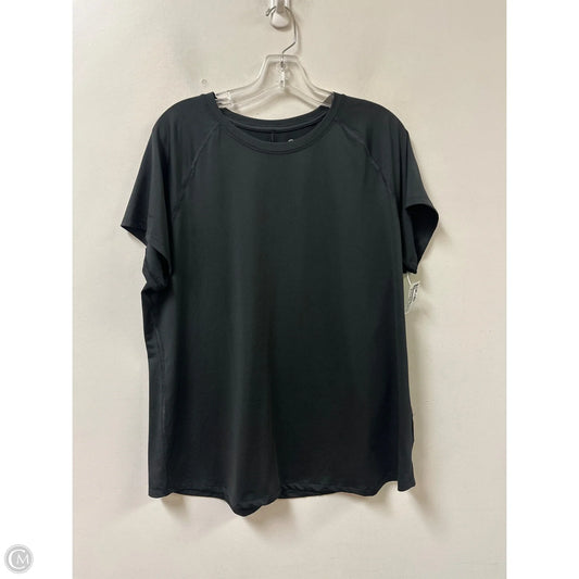 Athletic Top Short Sleeve By Champion In Black, Size: 1x