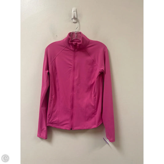 Athletic Jacket By Tek Gear In Pink, Size: S