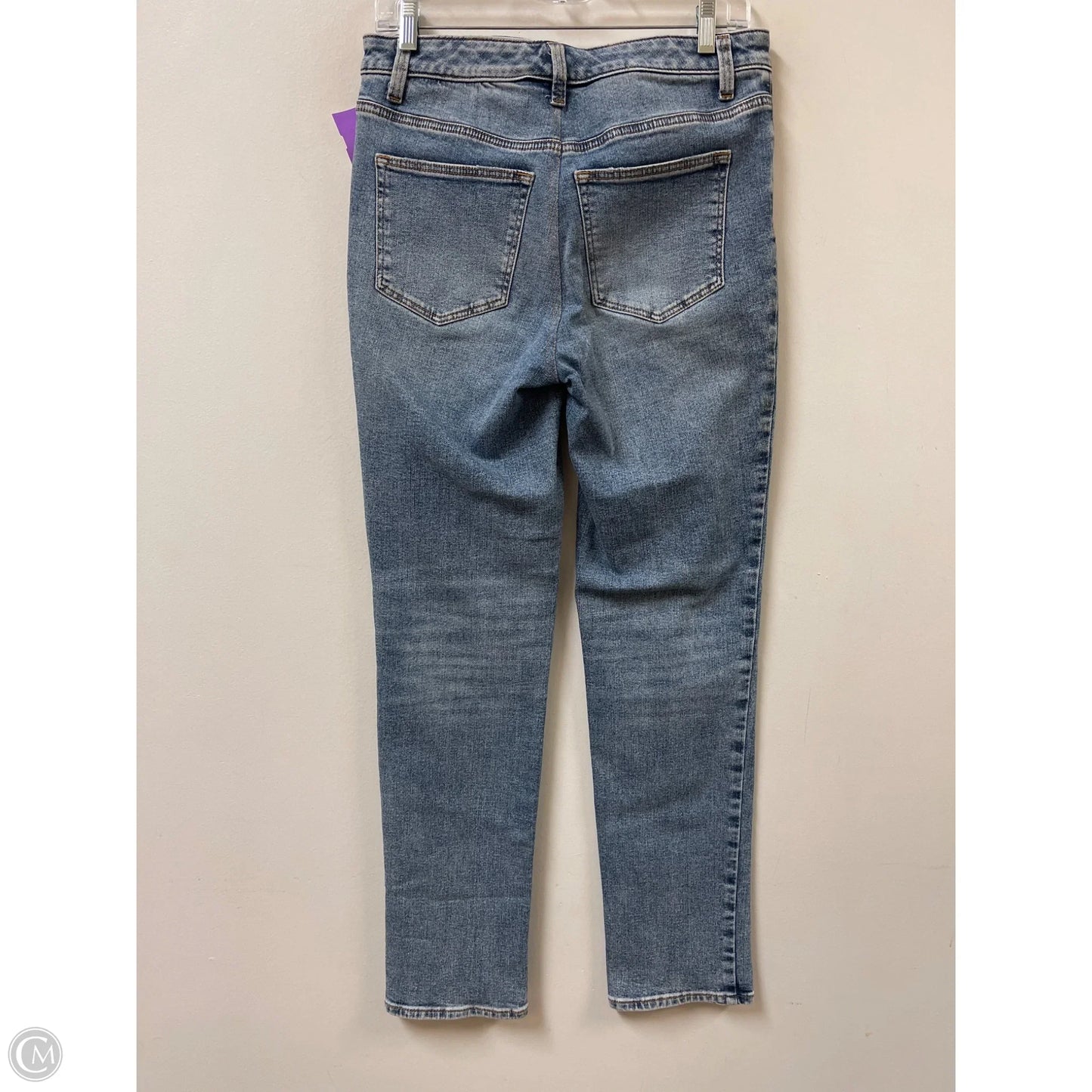 Jeans Straight By Talbots In Blue Denim, Size: 4