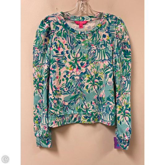 Sweatshirt Designer By Lilly Pulitzer In Blue & Green, Size: S