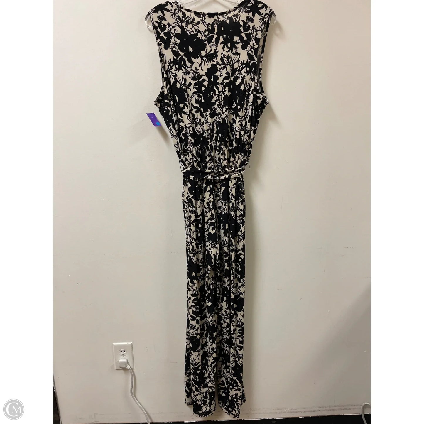Jumpsuit By Inc In Black & Cream, Size: L