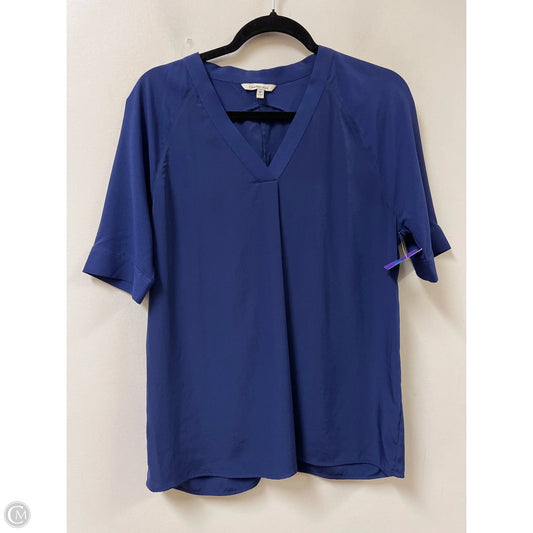 Top Short Sleeve By Calvin Klein In Navy, Size: M