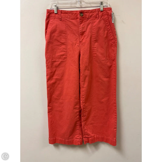 Pants Wide Leg By Loft In Orange, Size: 8