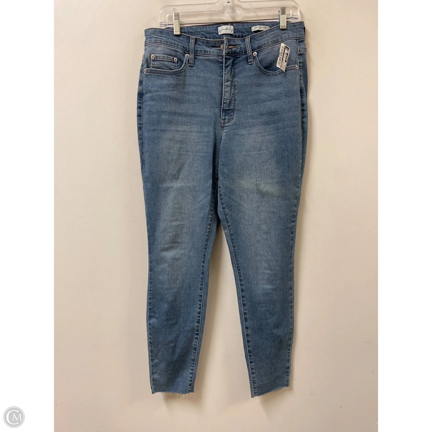 Jeans Skinny By Wonderly In Blue Denim, Size: 10