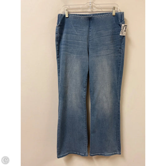 Jeans Flared By Soft Surroundings In Blue Denim, Size: 8p