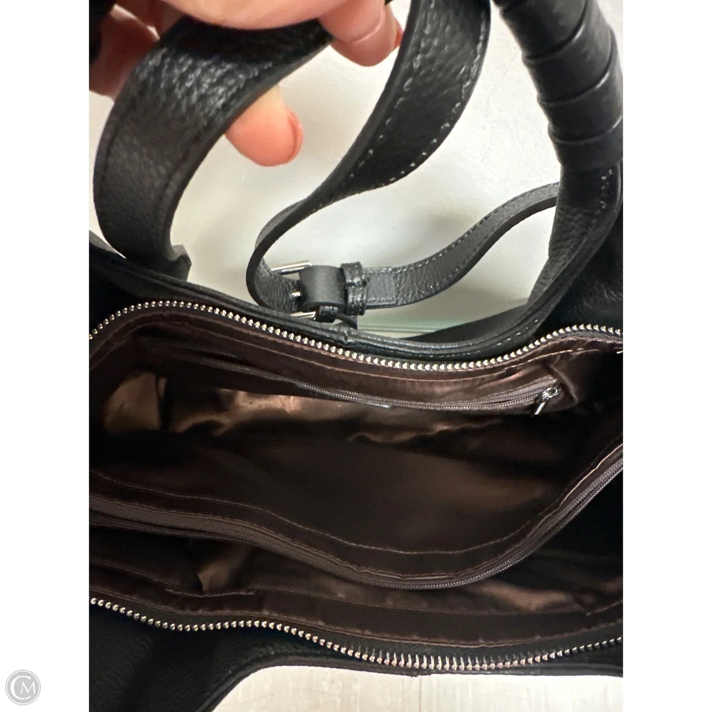 Handbag Leather By Clothes Mentor, Size: Medium