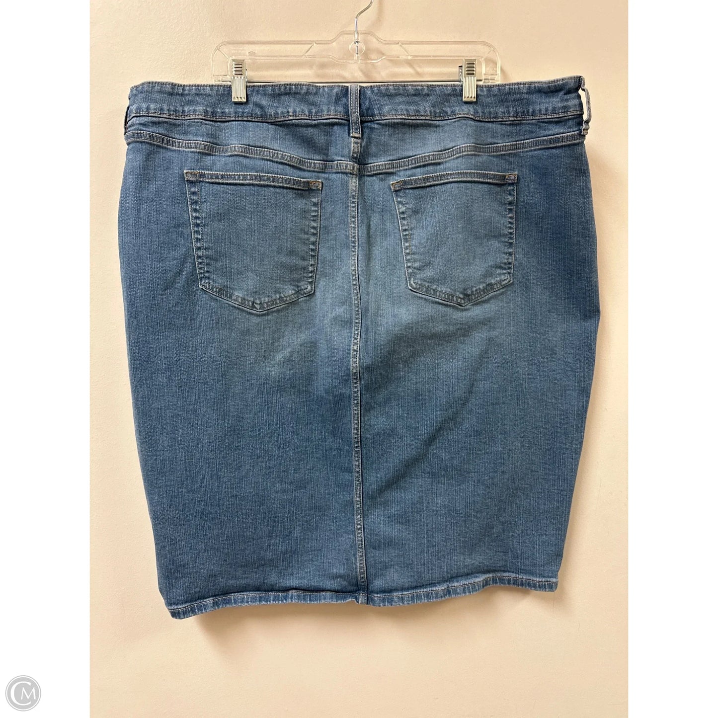 Skirt Midi By Torrid In Blue Denim, Size: 22