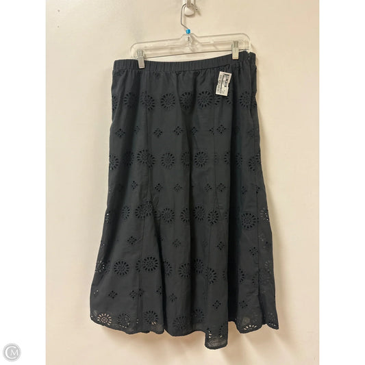 Skirt Maxi By Adiva In Black, Size: 16