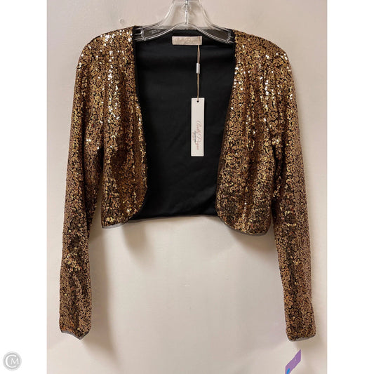 Cardigan By Clothes Mentor In Gold, Size: S
