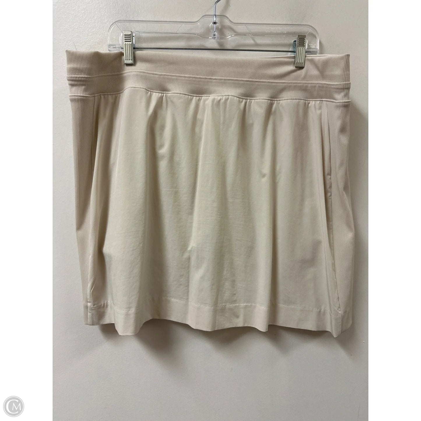 Athletic Skort By Members Mark In Cream, Size: Xl