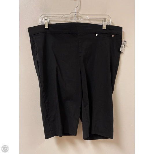 Shorts By Rafaella In Black, Size: 18