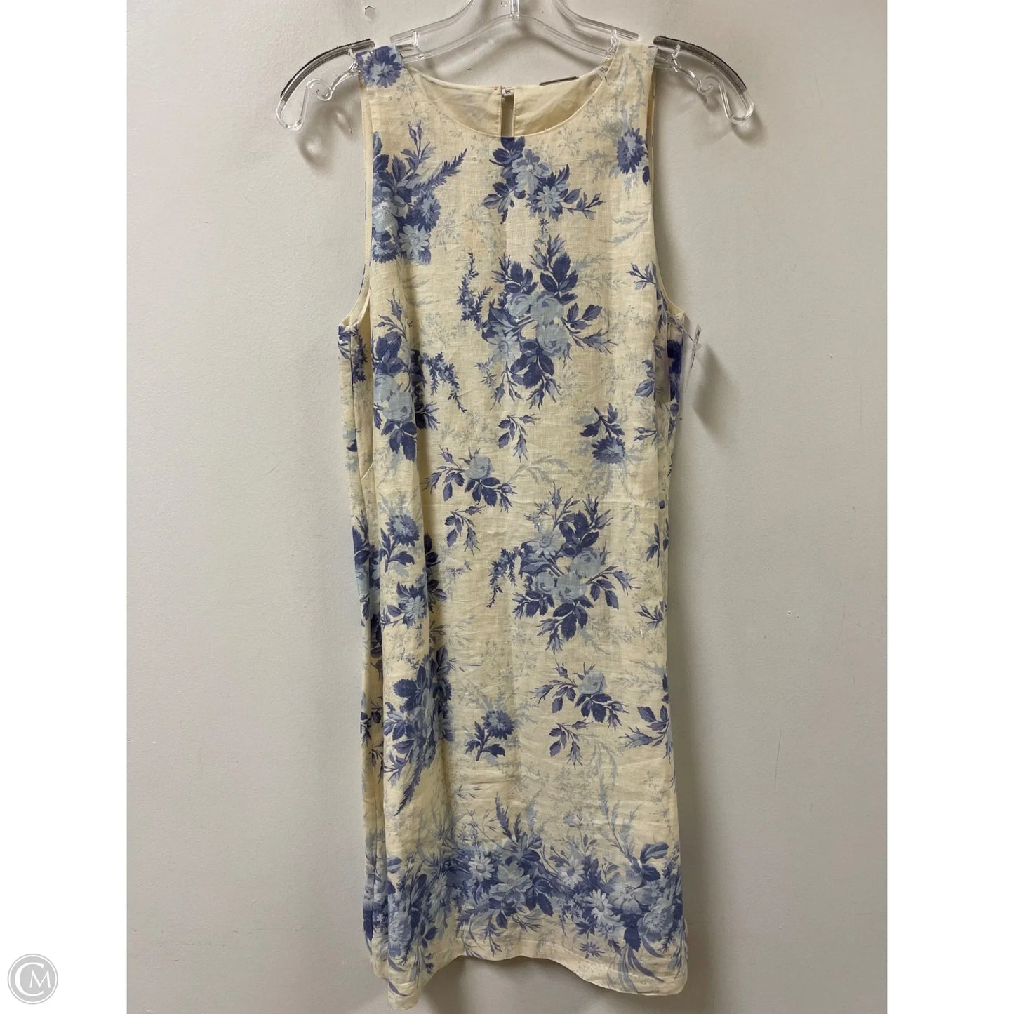 Dress Casual Short By Elie Tahari In Blue & Cream, Size: S
