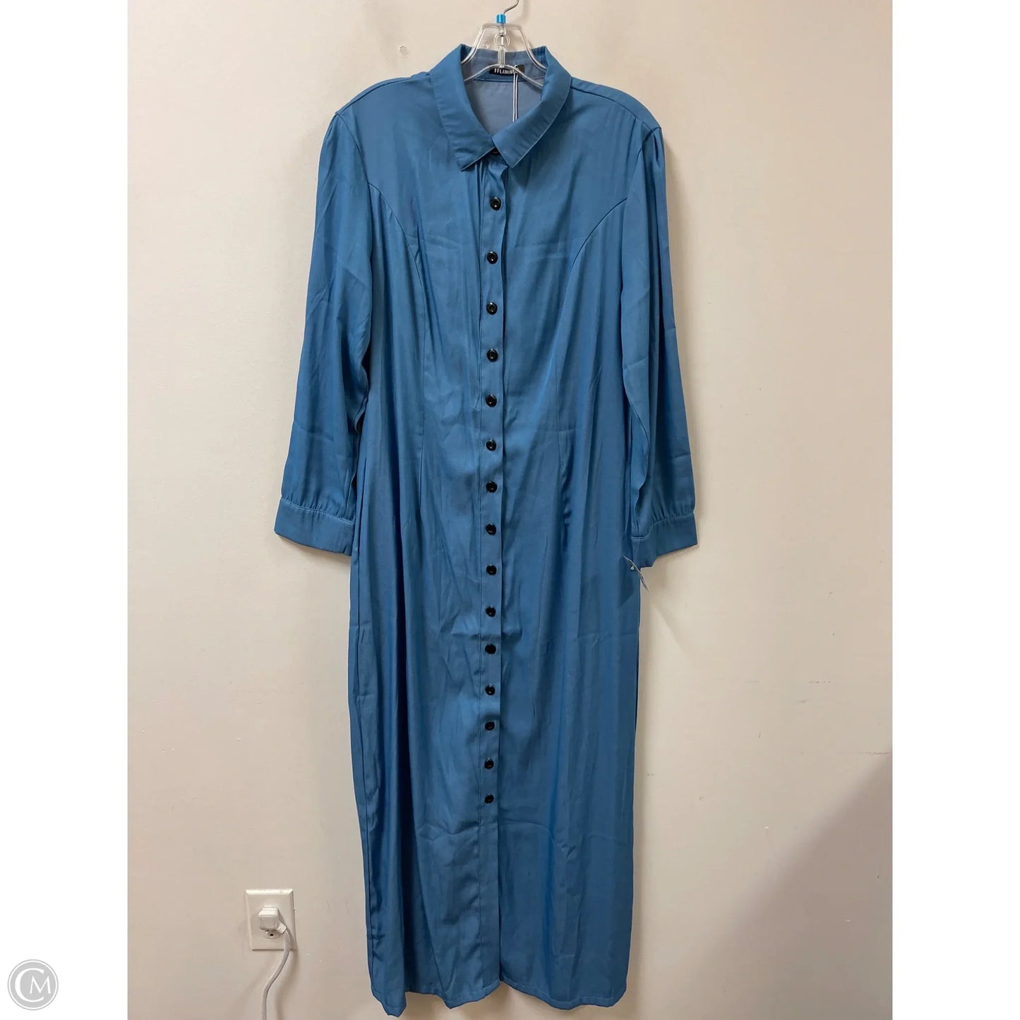 Dress Casual Maxi By Cmb In Blue, Size: Xl