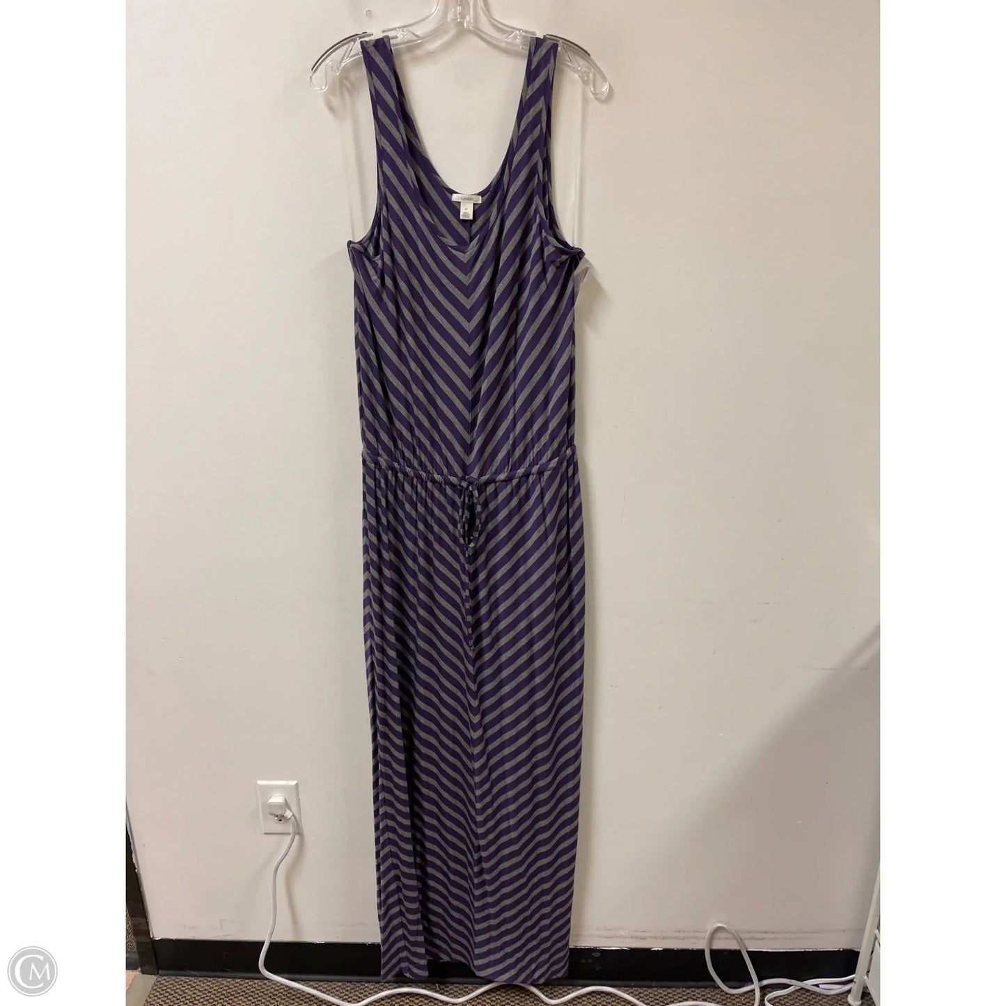 Dress Casual Maxi By Caslon In Grey & Purple, Size: Xl