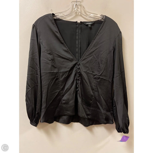 Top Long Sleeve By Express In Black, Size: L