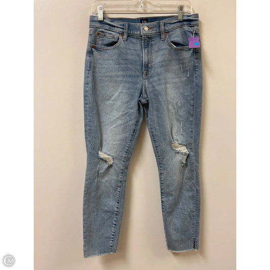 Jeans Skinny By Gap In Blue Denim, Size: 10