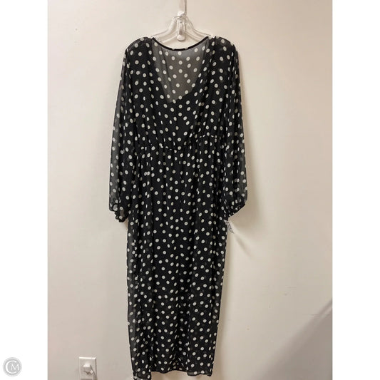 Dress Casual Maxi By Ava & Viv In Polkadot Pattern, Size: 1x