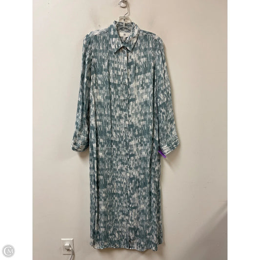 Dress Casual Maxi By Banana Republic In Blue & White, Size: Xs