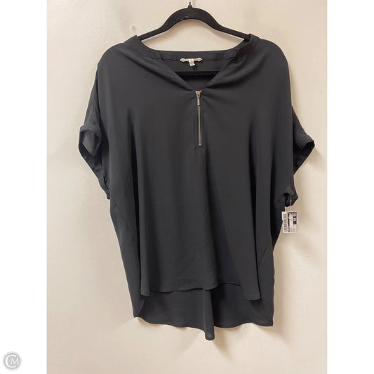 Top Short Sleeve By Maurices In Black, Size: L