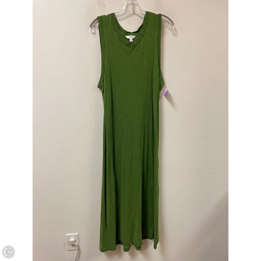 Dress Casual Maxi By Time And Tru In Green, Size: L