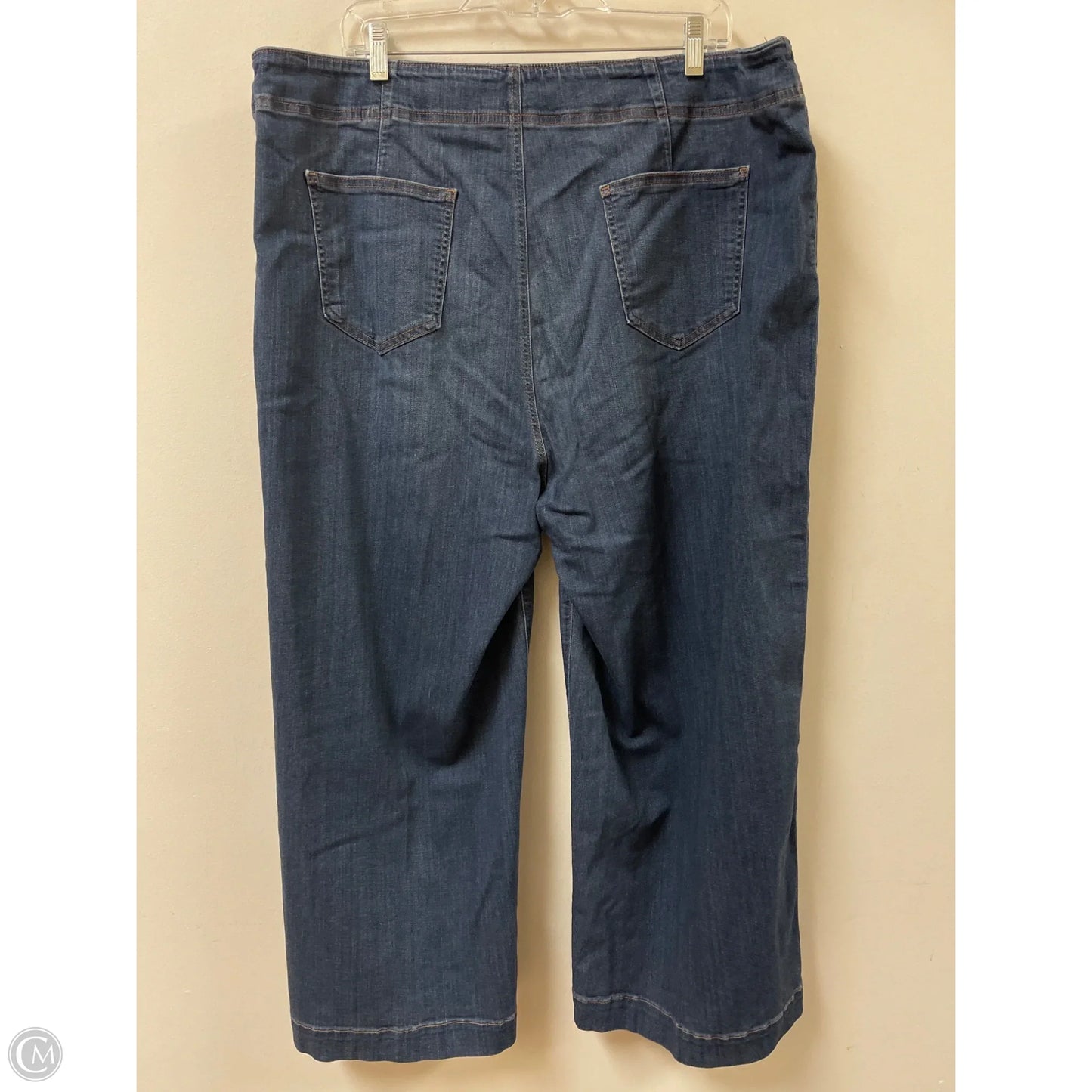 Jeans Wide Leg By Chicos In Blue Denim, Size: 20