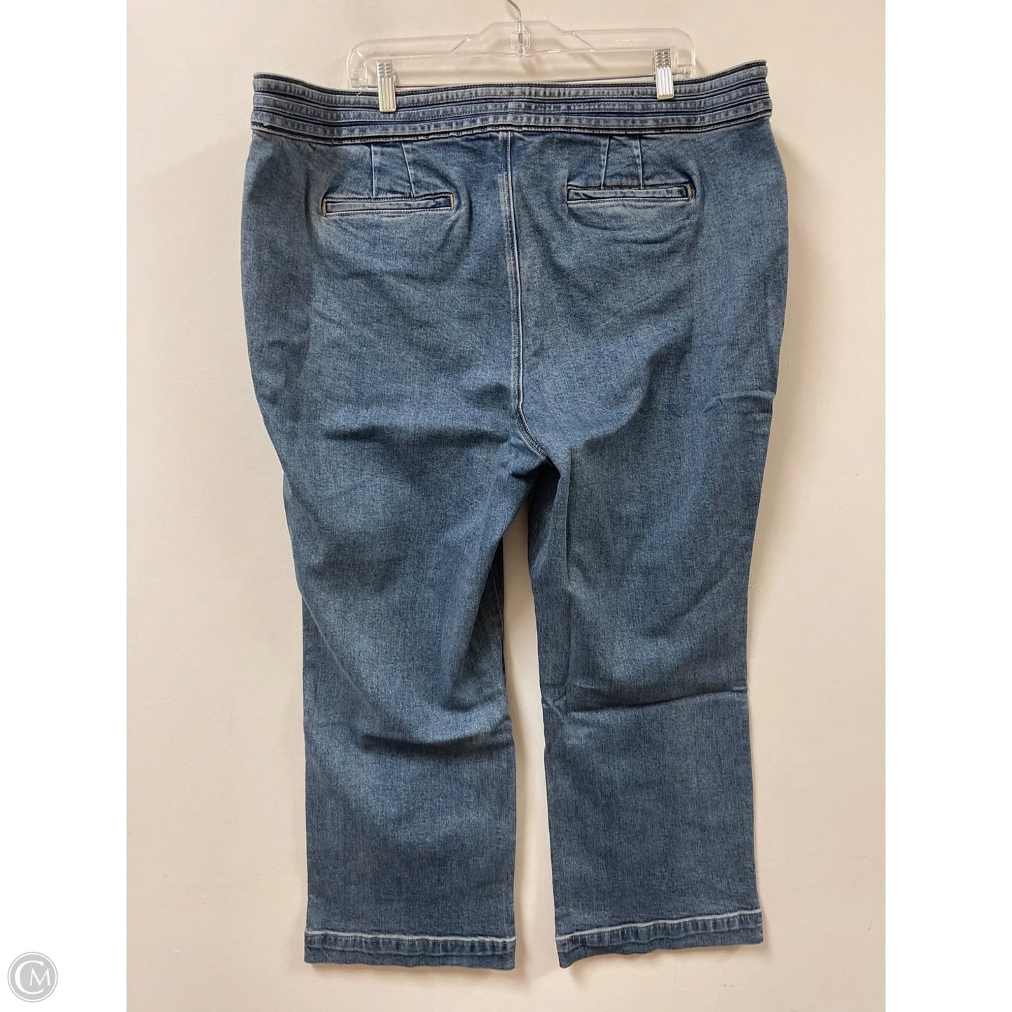 Jeans Flared By Talbots In Blue Denim, Size: 22