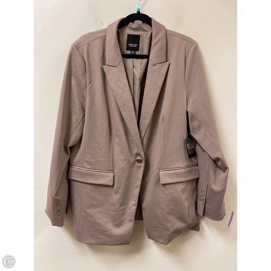 Blazer By Simply Vera In Brown, Size: 1x
