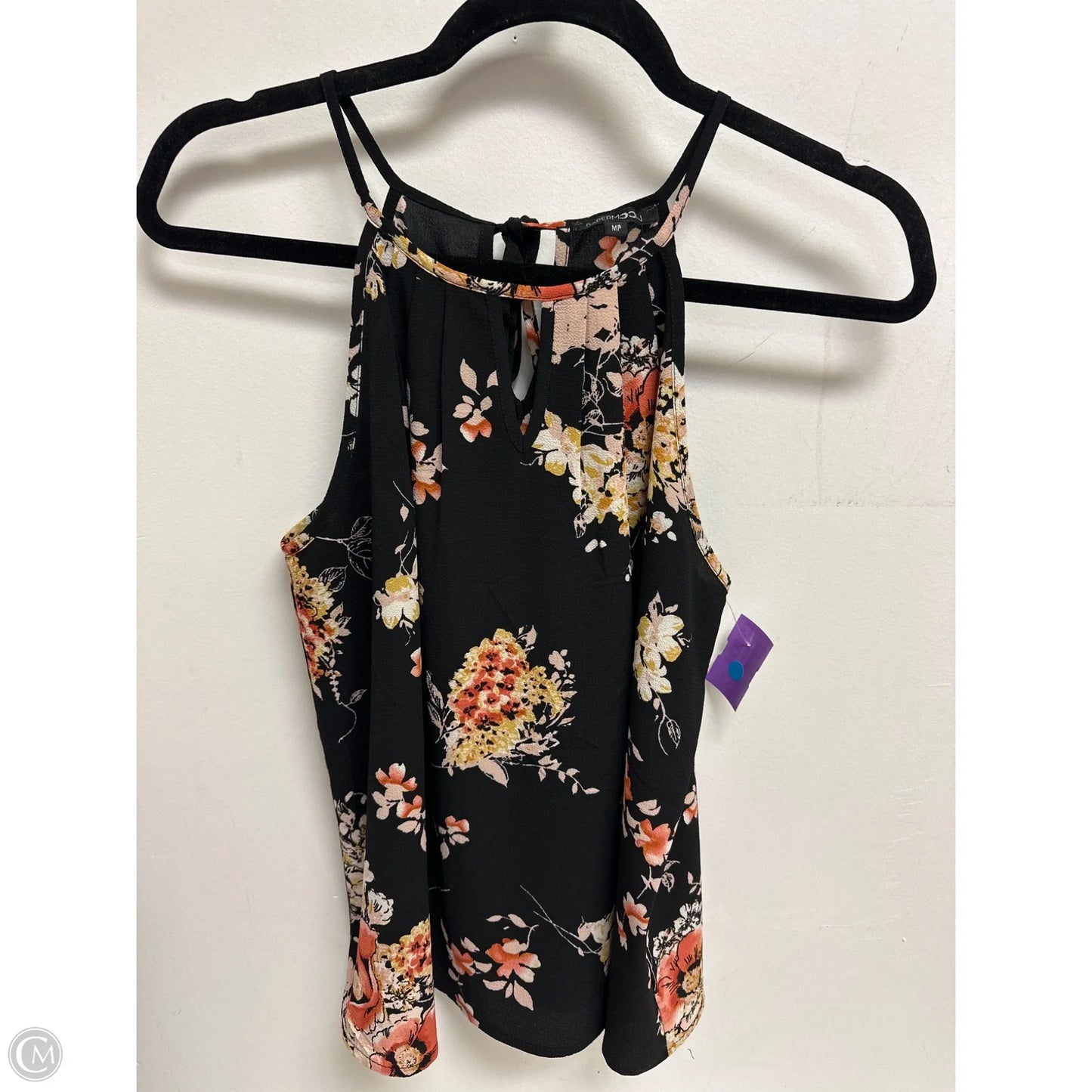 Top Sleeveless By Papermoon In Floral Print, Size: Mp