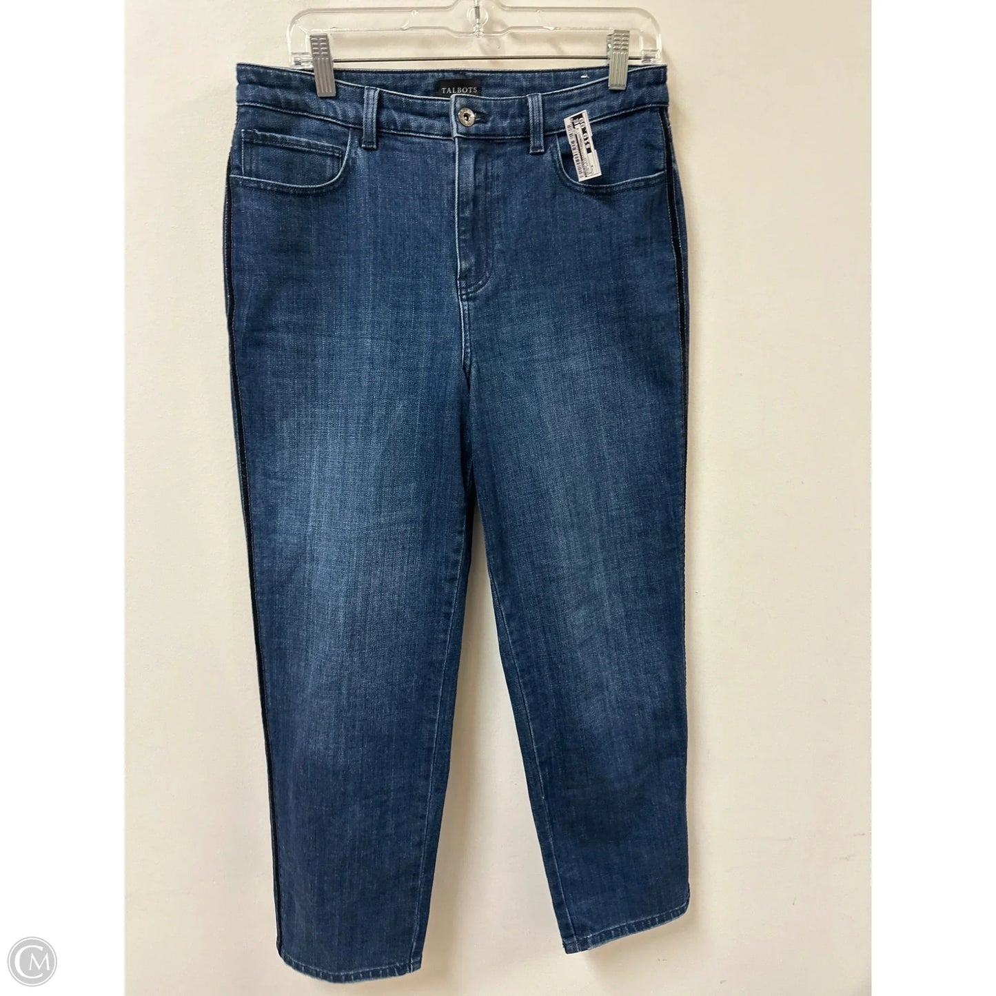 Jeans Straight By Talbots In Blue Denim, Size: 8