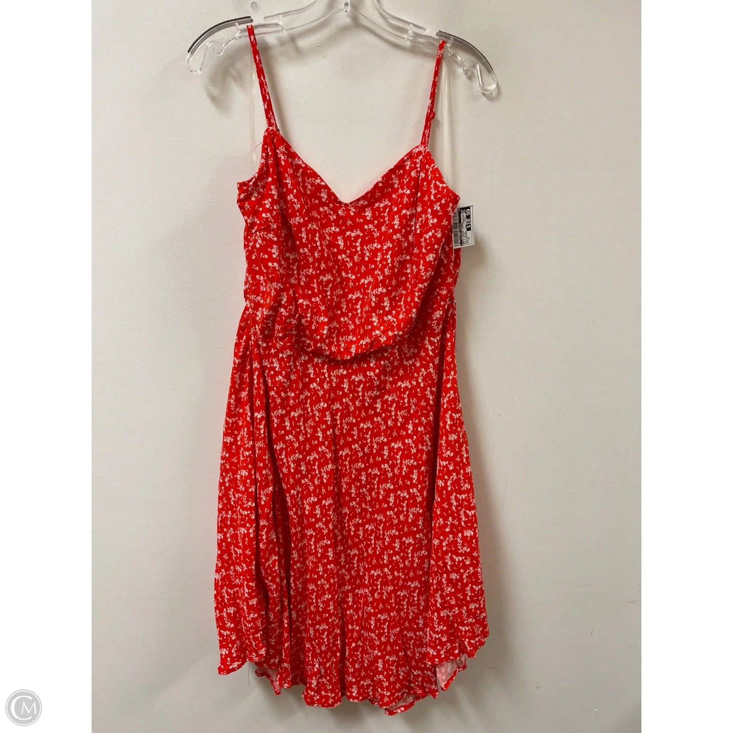 Dress Casual Short By Clothes Mentor In Red & White, Size: 2x