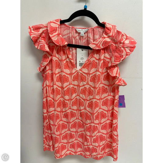 Top Short Sleeve By Crown And Ivy In Pink, Size: L