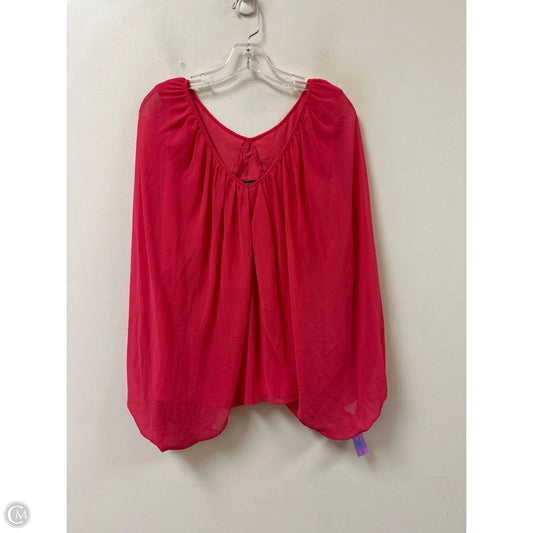 Top Long Sleeve By Vince Camuto In Pink, Size: 1x